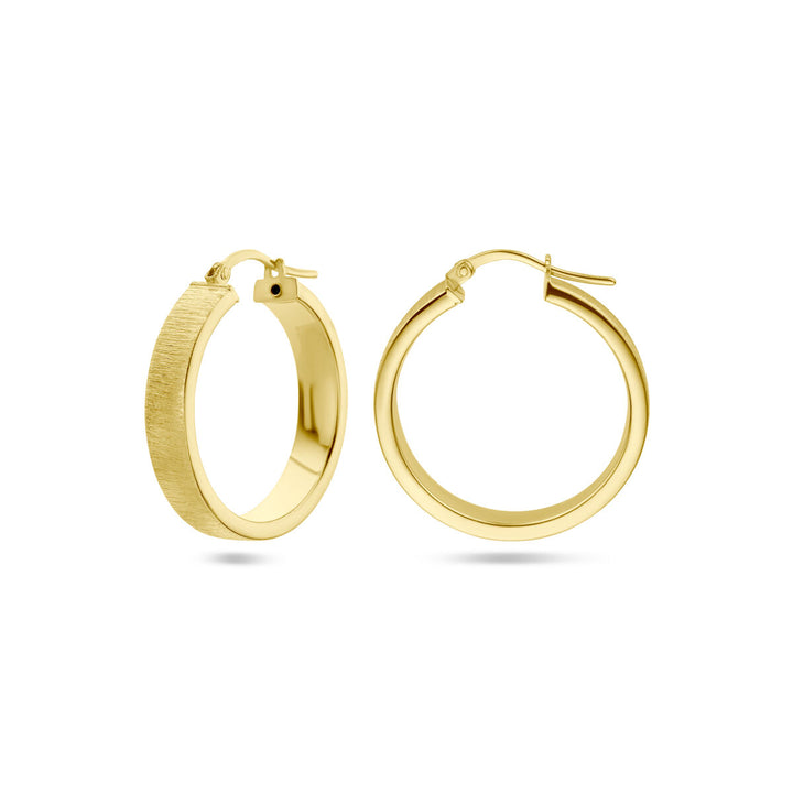 earrings poly/matte 1 micron silver gold plated (yellow)