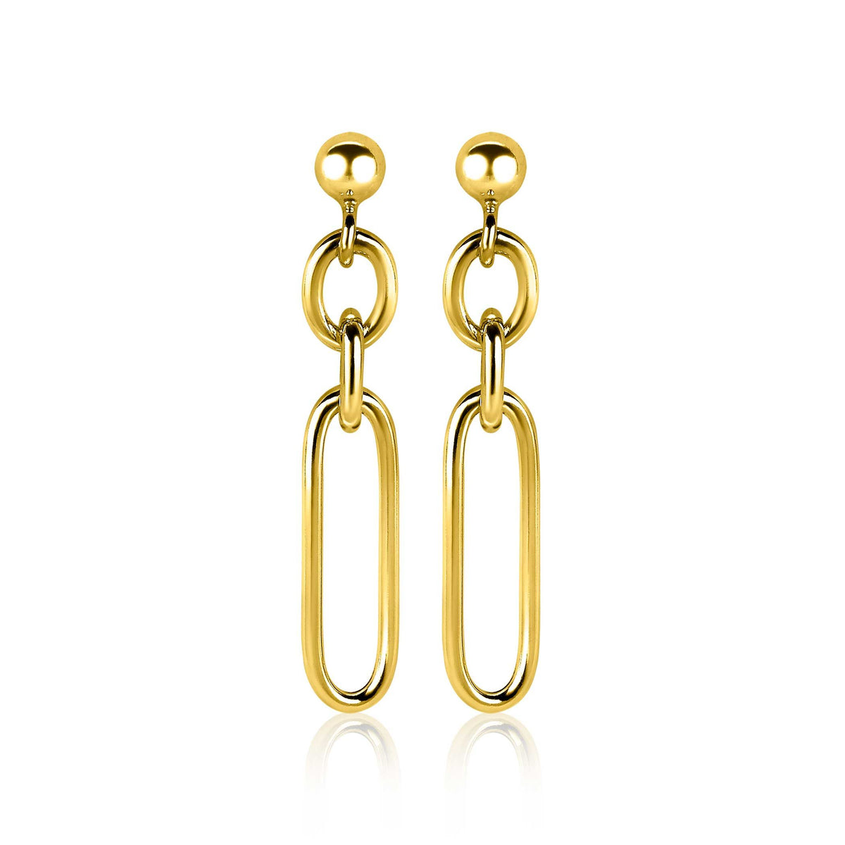 Zinzi Long Earrings Gold Plated Zio1991 G