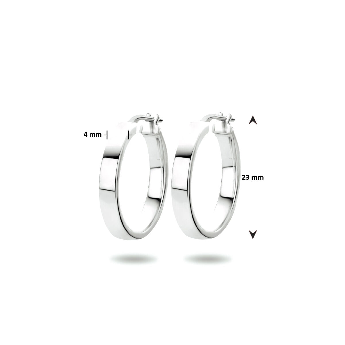 earrings silver rhodium plated