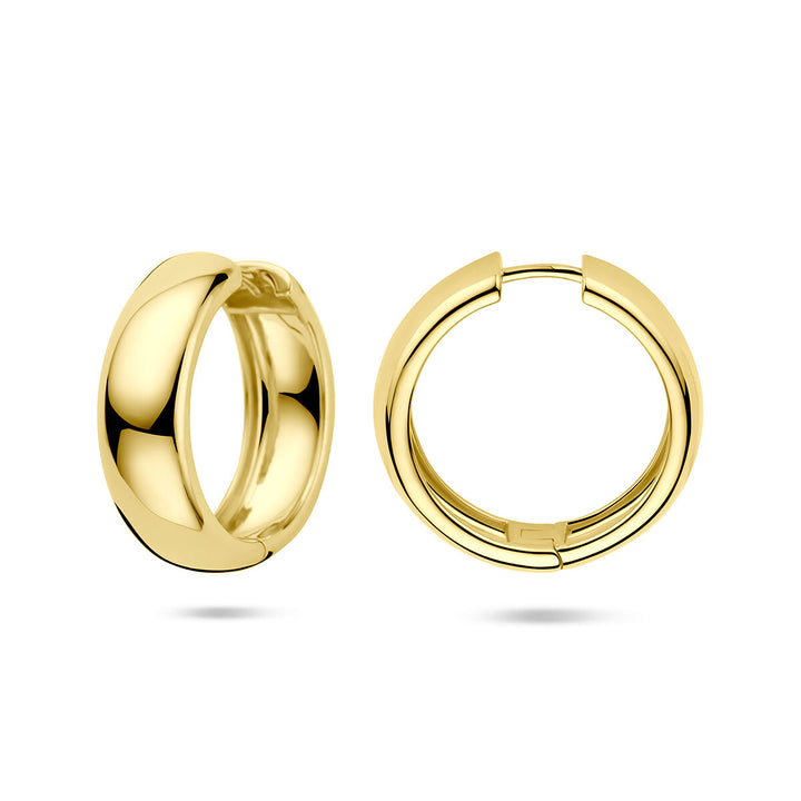 Vergulde zilveren oorringen – 925 zilver met geelgouden plating