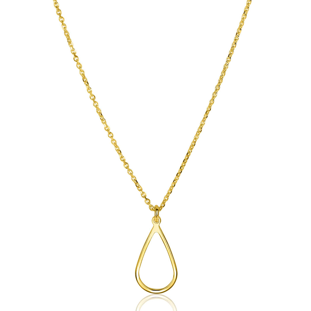 Zinzi ketting zilver verguld  42-45cm ZIC2635