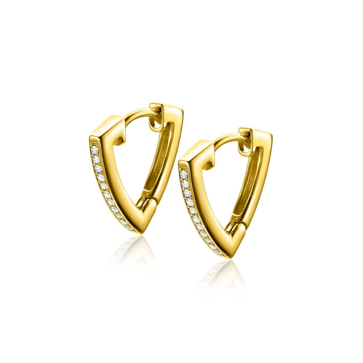 Zinzi oorringen zilver verguld ZIO2607