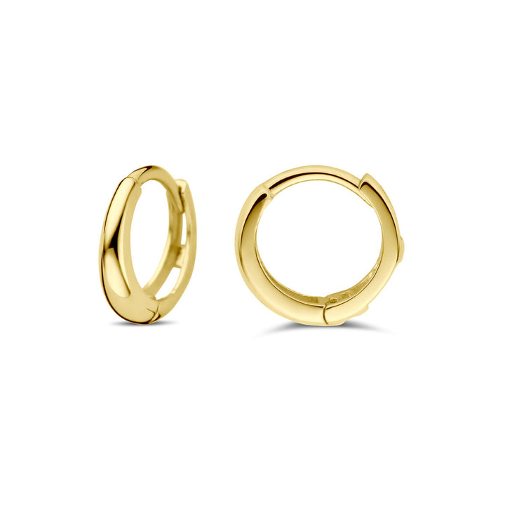 klapoorringen 10 mm 14K geelgoud