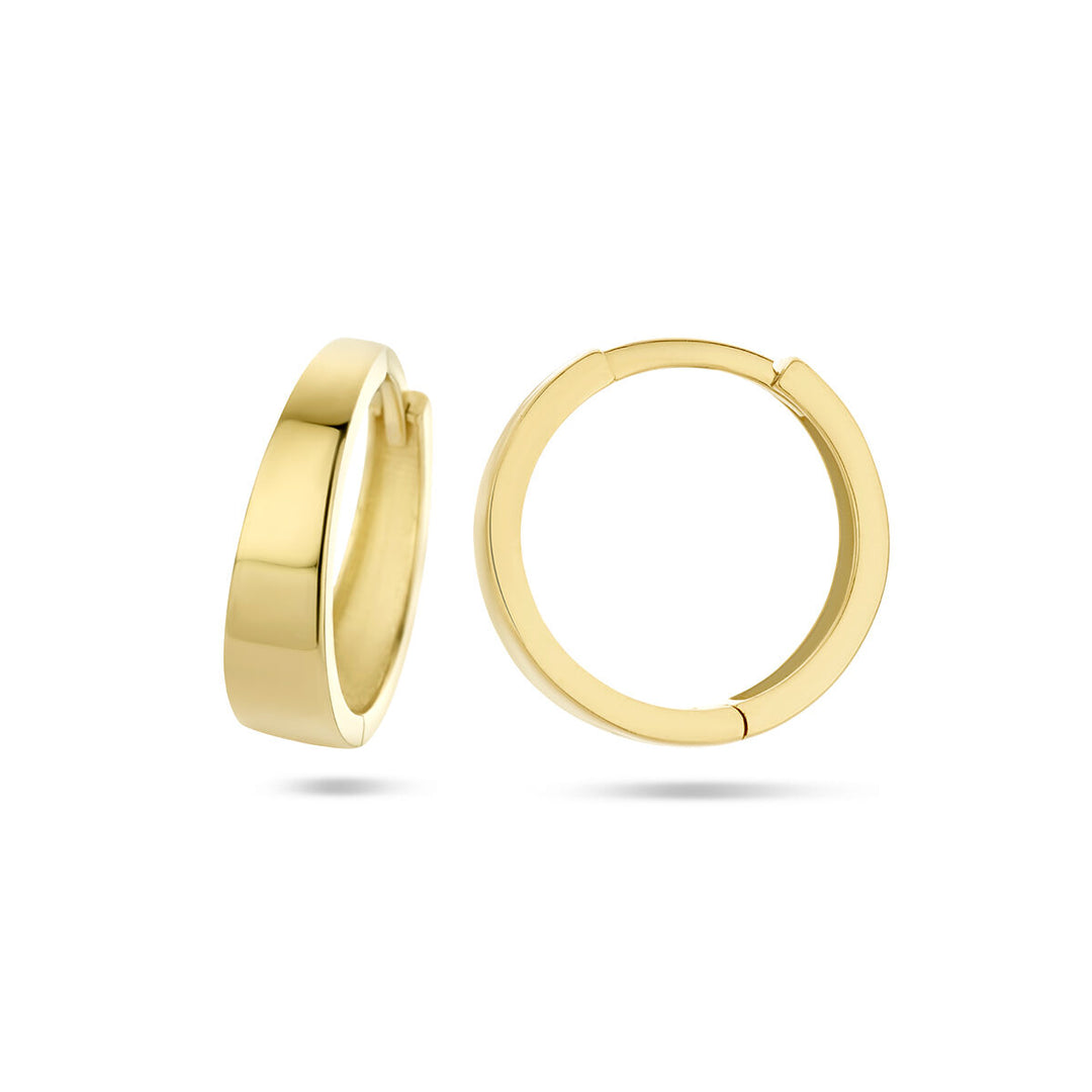 klapoorringen 14K geelgoud