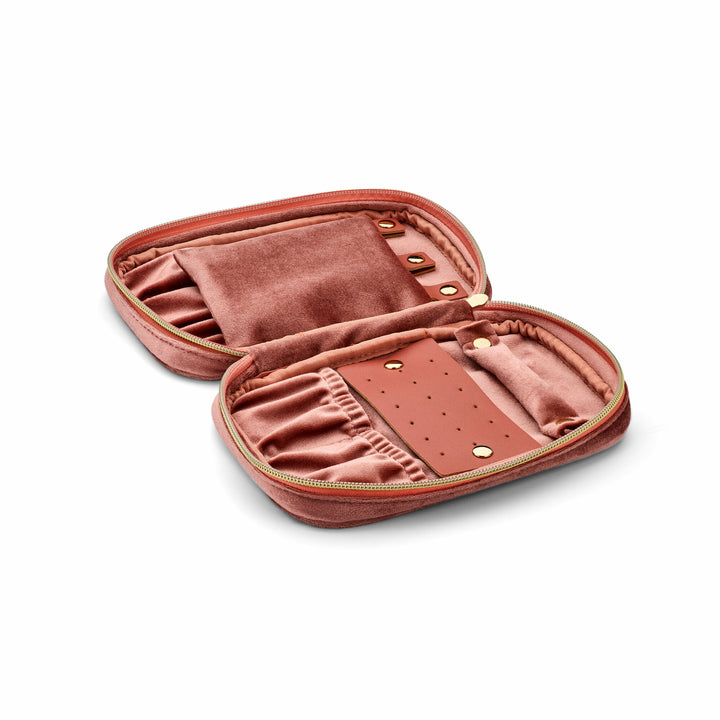 Roze sieraden doos – compact en elegant