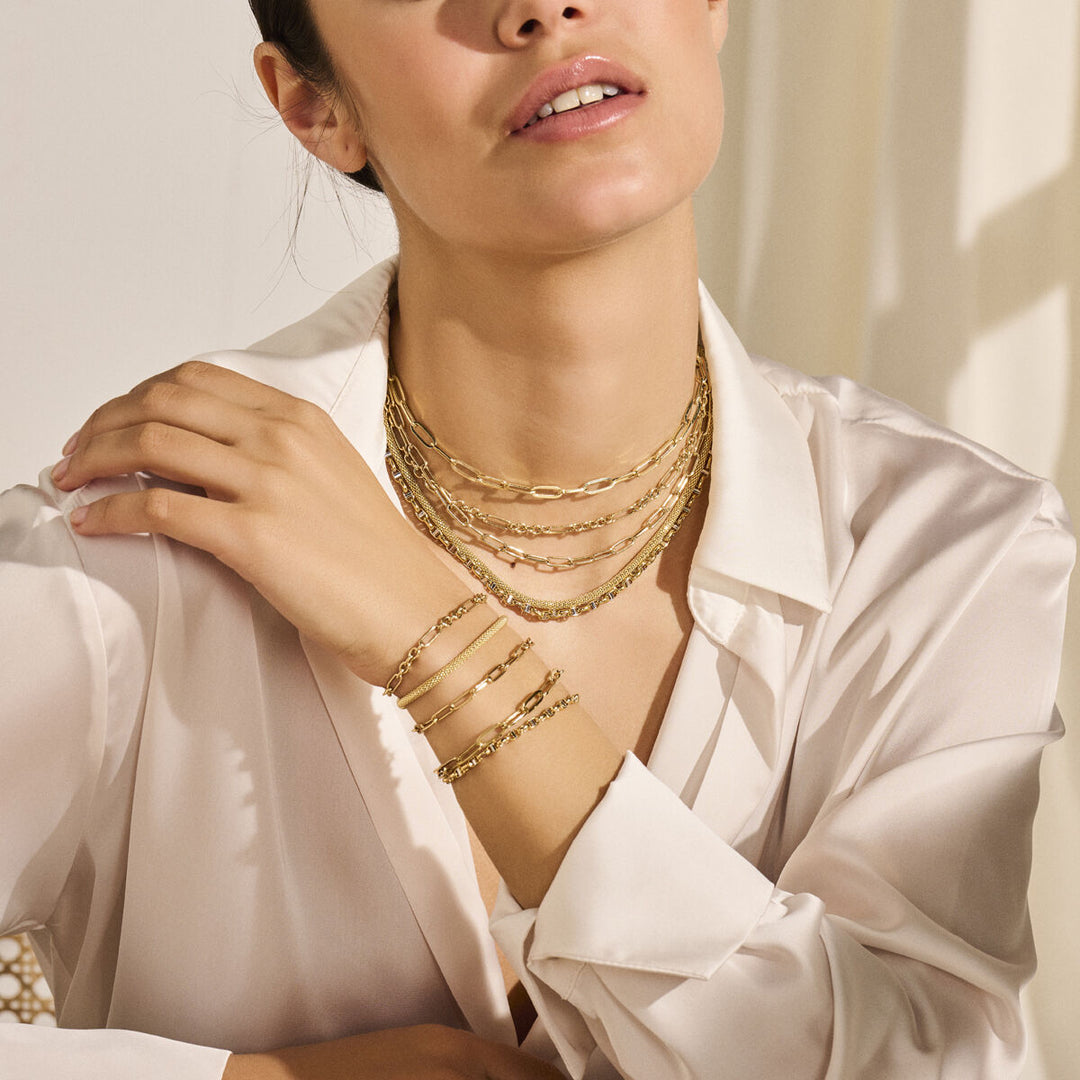 Gouden dames ketting 14K