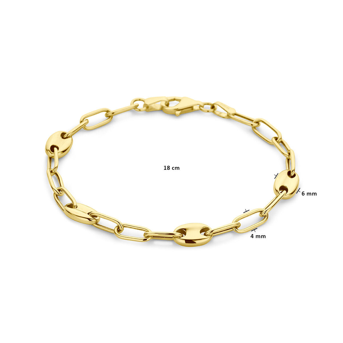 Gouden armband dames 14K