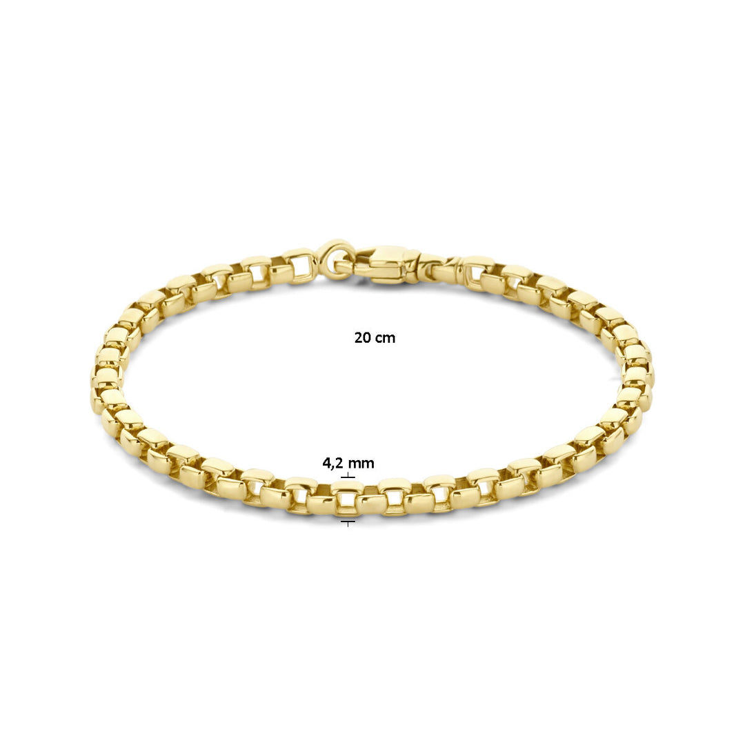 Venezianische Kugel 4,2 mm 14K Gelbgold