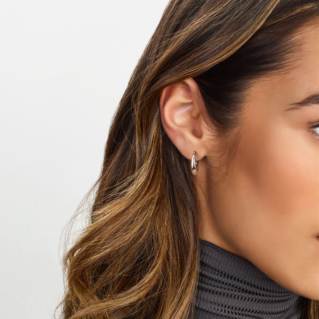 earrings silver rhodium plated