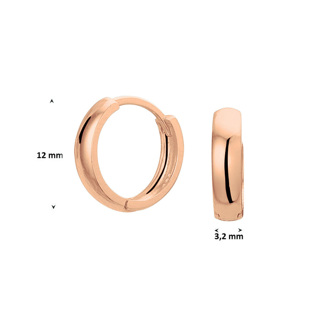 drop earrings 14K rose gold