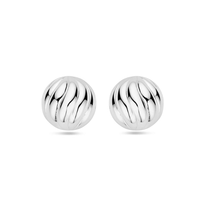 oorknoppen 14,5 mm zilver gerhodineerd