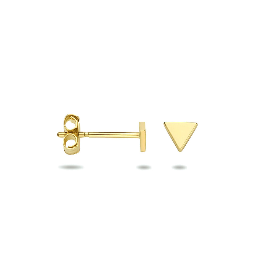 triangle earrings 14K yellow gold