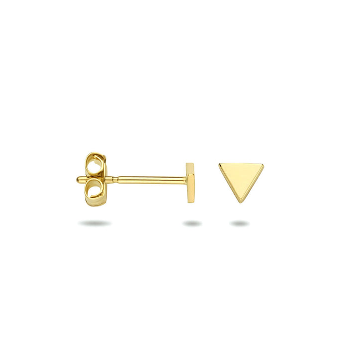 triangle earrings 14K yellow gold