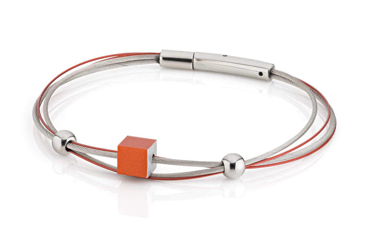 Armband kubusje Oranje A230O