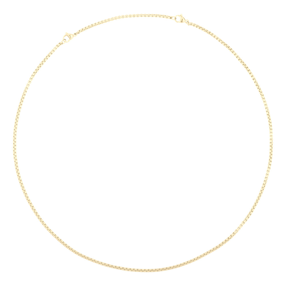 Gouden herenketting met een loose chain rolo ontwerp en een glanzende afwerking.