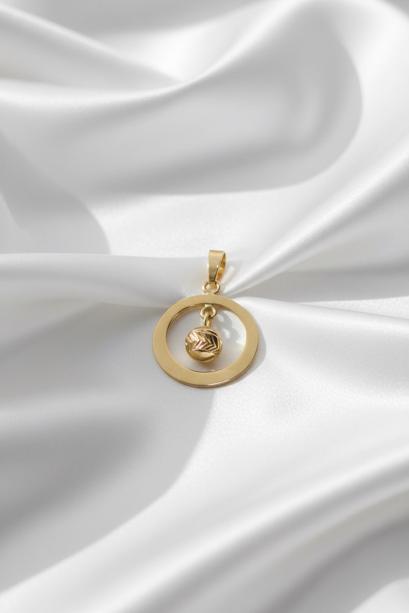 vintage gouden hanger 14k 2.1gr