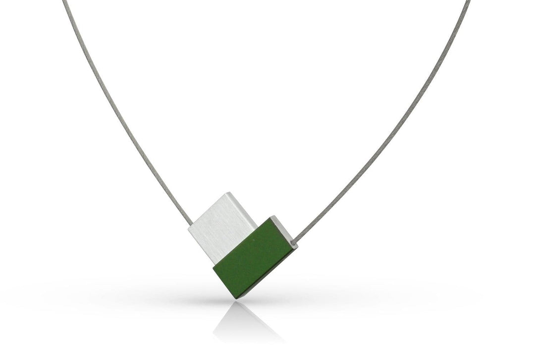 Collier V-vorm Groen C150GR