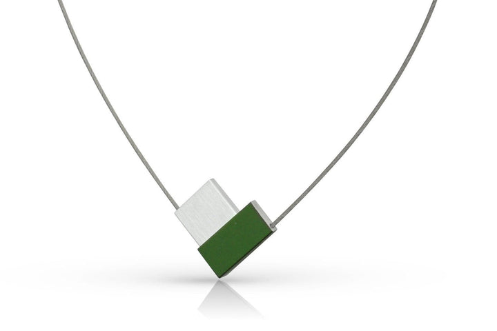 Collier V-vorm Groen C150GR