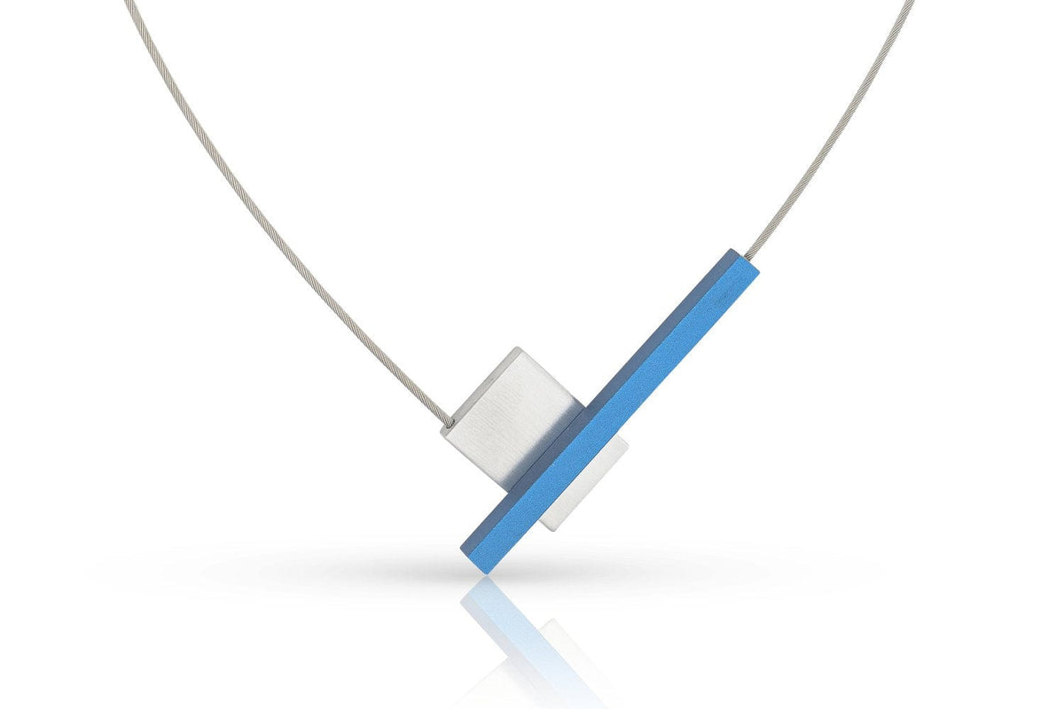 Necklace V-shape with bar C261B