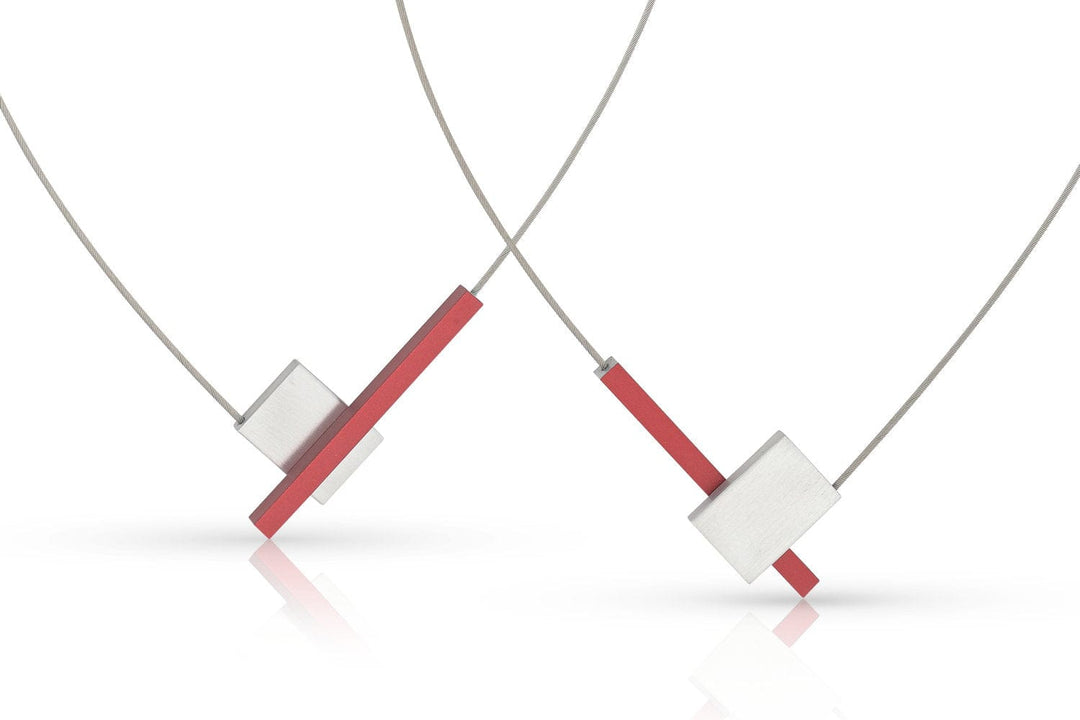 Necklace V-shape with bar C261R