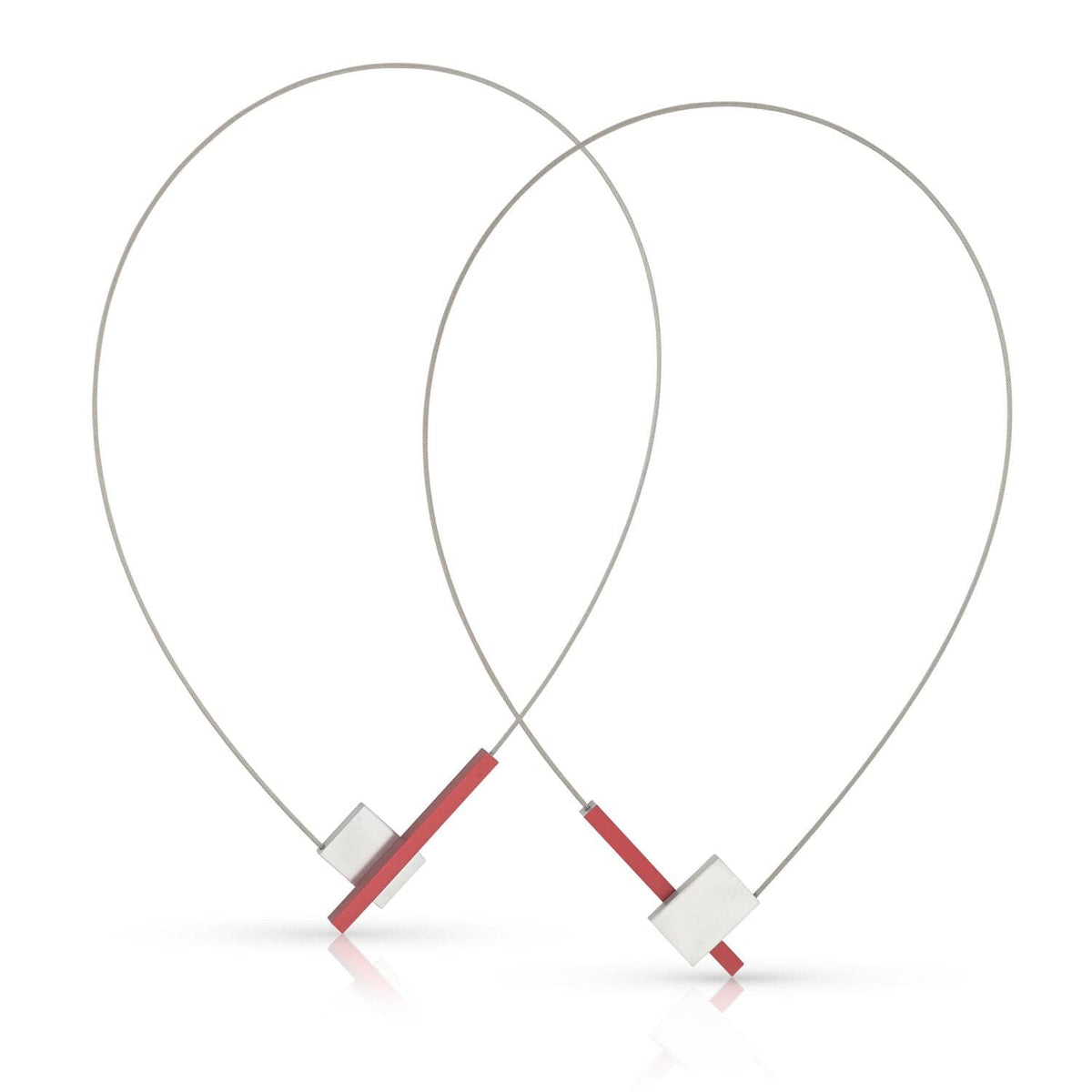 Necklace V-shape with bar C261R
