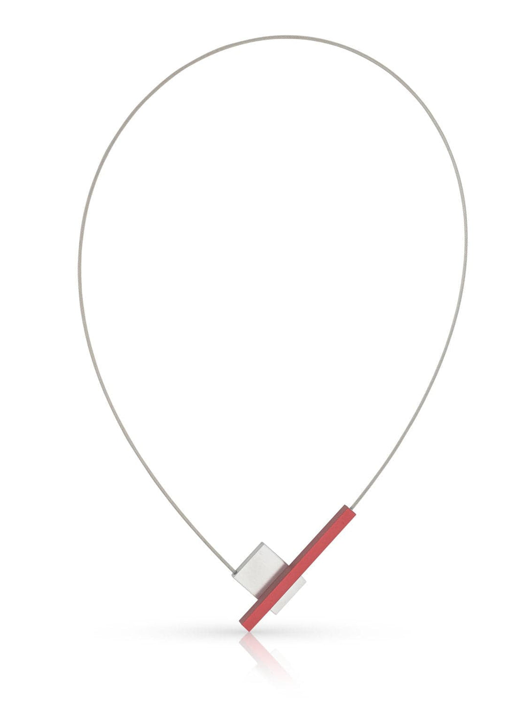 Necklace V-shape with bar C261R
