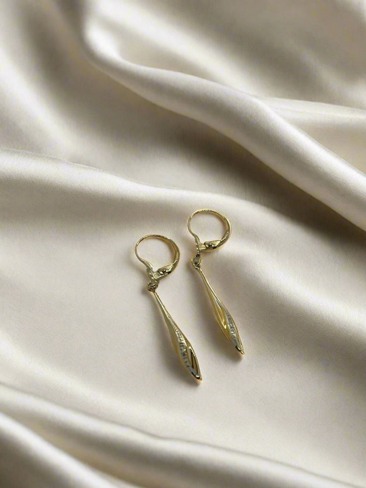 vintage gouden oorbellen 14k 1.8gr