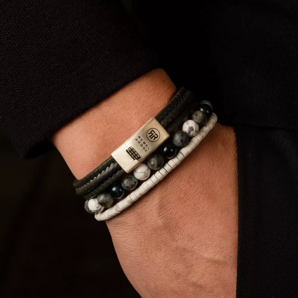 Ocean Rocks -8mm - Heren Kralen Armband