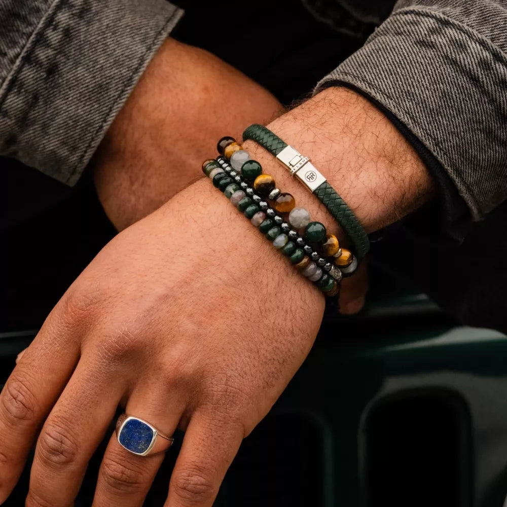 Mountain Forest - 8 mm - Heren Kralen Armband