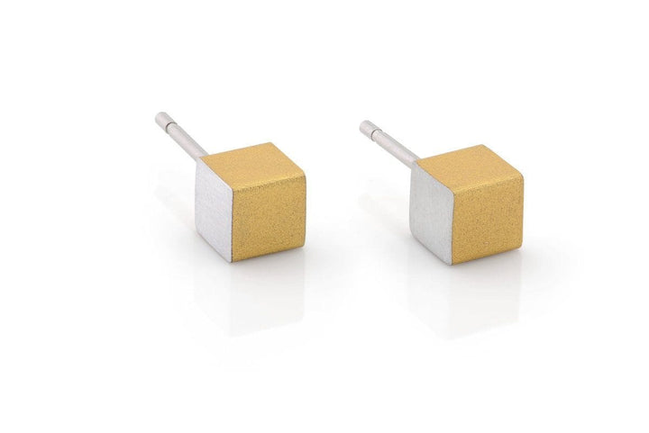 Earring Cubes Gold|Yellow O28G