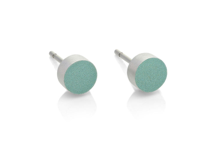 Ear stud Small round Green O36GR