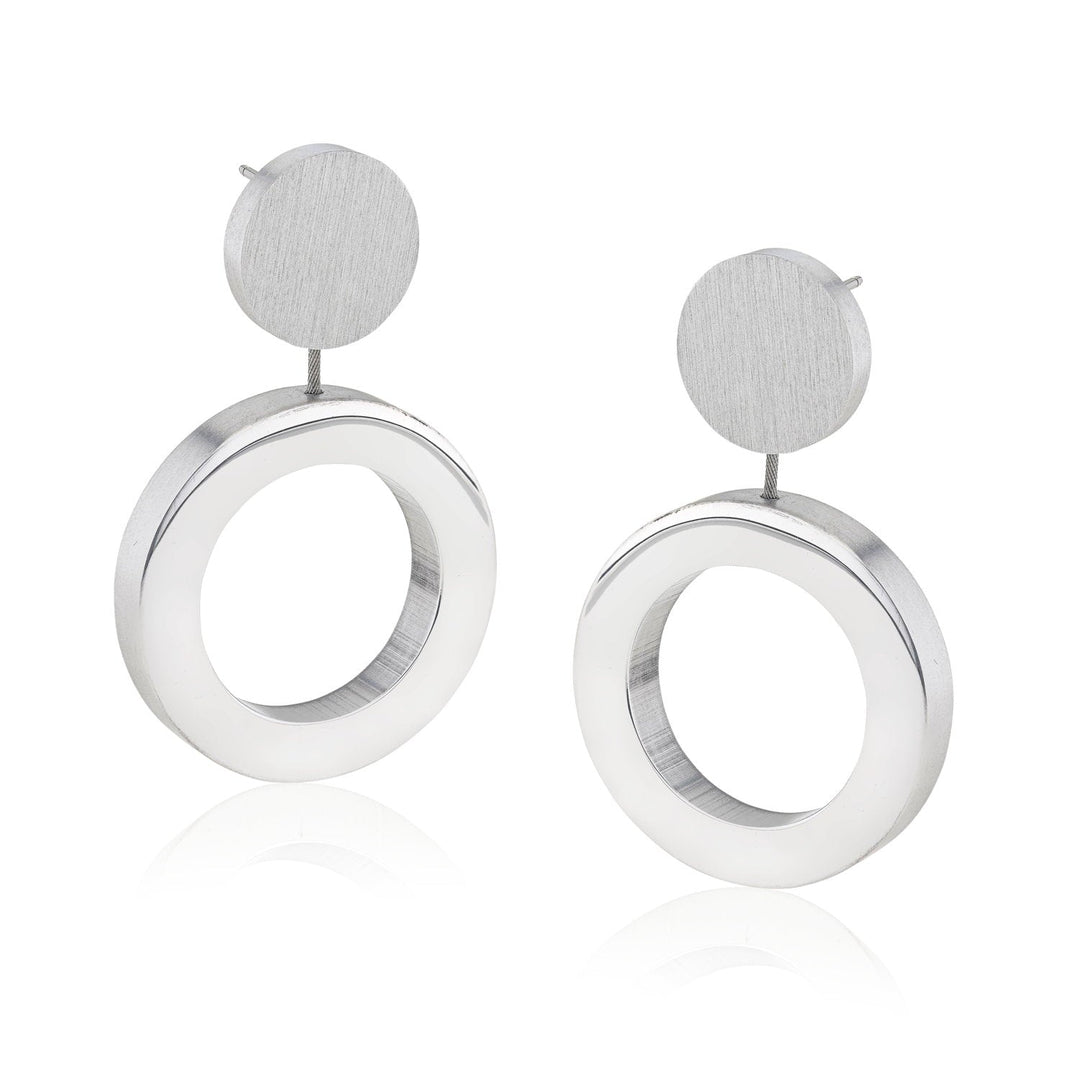 Earrings round rings O55