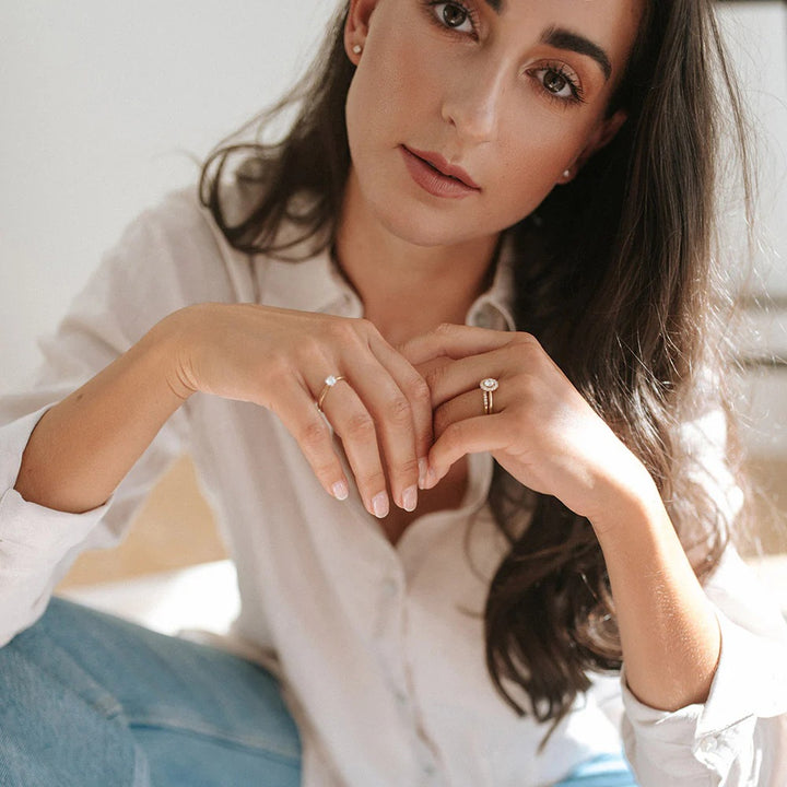 Ring Olivia 0,30 crt. geelgoud