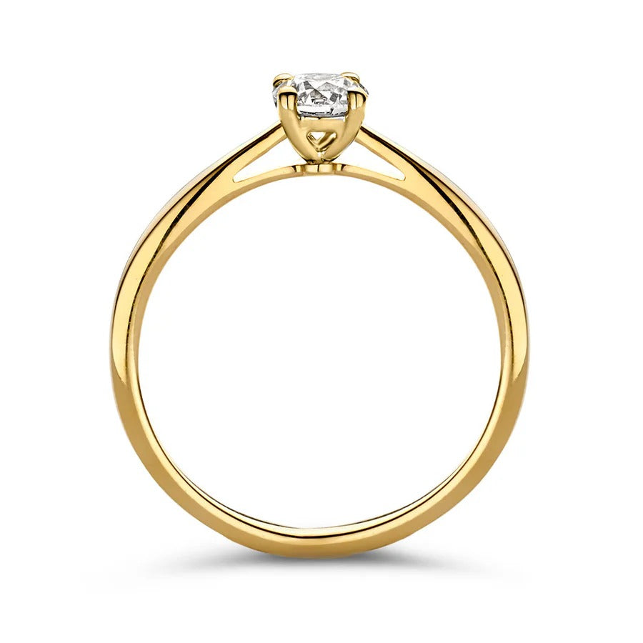 Ring Olivia 0,30 crt. geelgoud