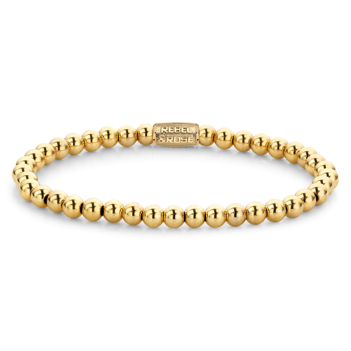 Yellow Gold Only - 4mm - Kralen Armband Dames