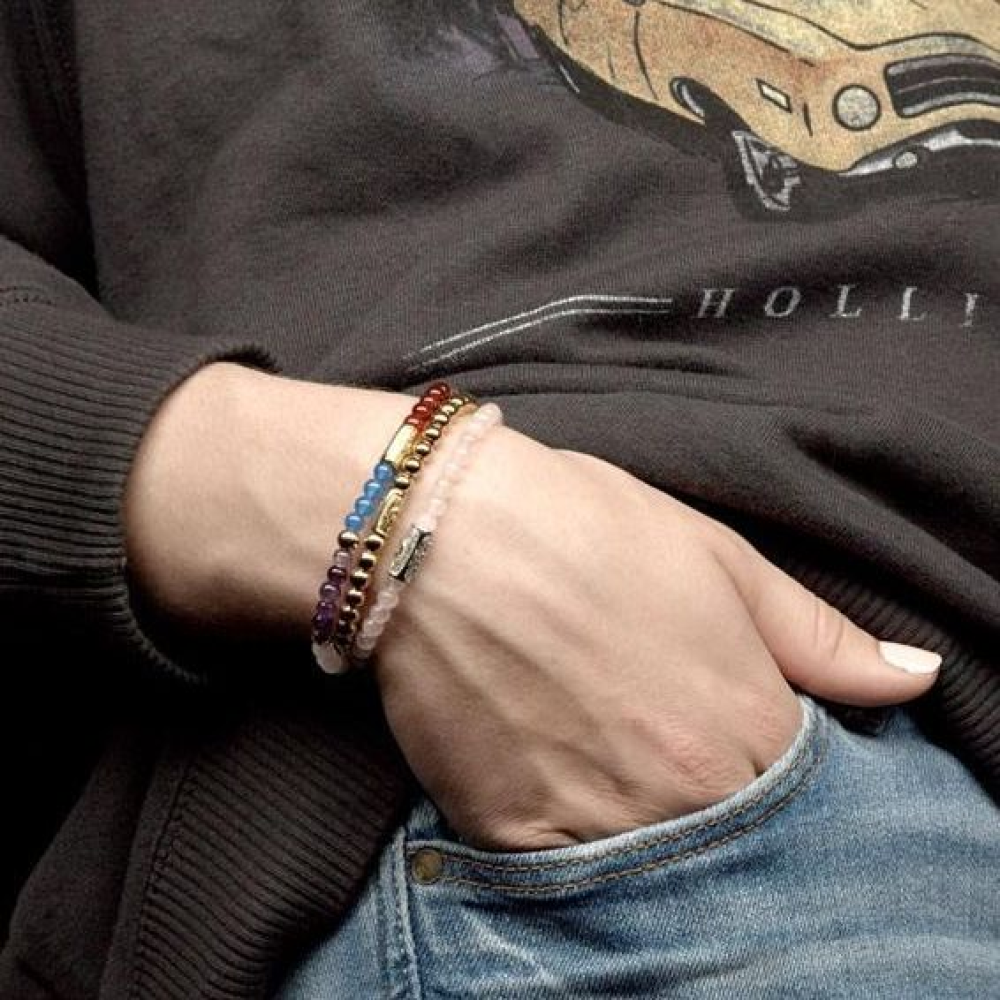 Yellow Gold Only - 4mm - Kralen Armband Dames