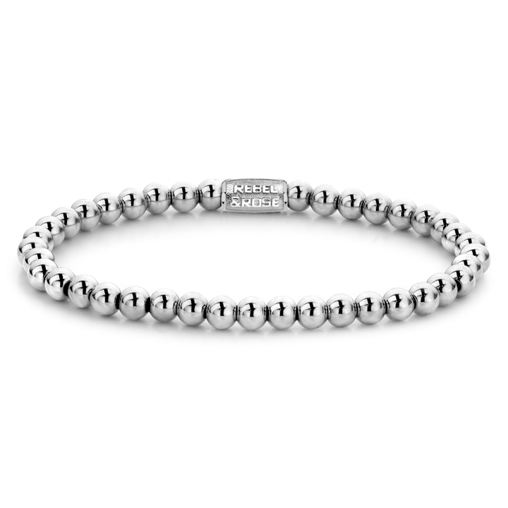 Silver Shine - 4mm - Kralen Armband Dames