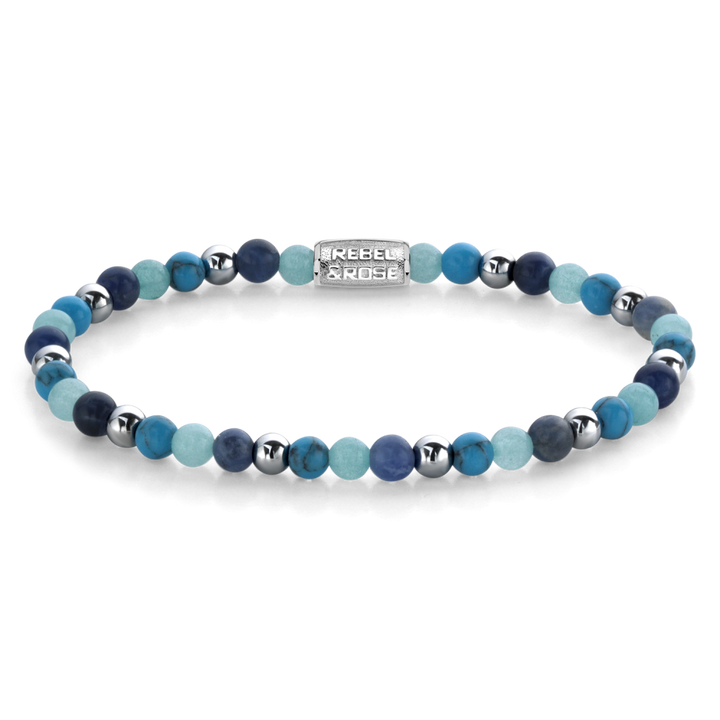 Blue Summer Vibes - 4mm - Kralen Armband Dames