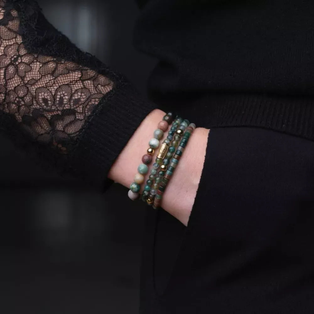 Secret Garden Yellowgold - 4 mm - Kralen Armband Dames