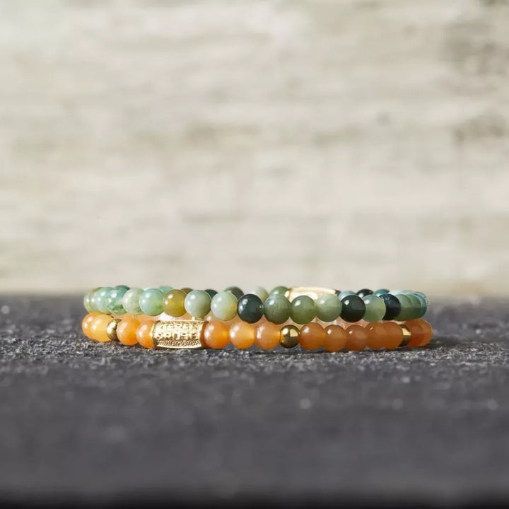 Secret Garden Yellowgold - 4 mm - Kralen Armband Dames