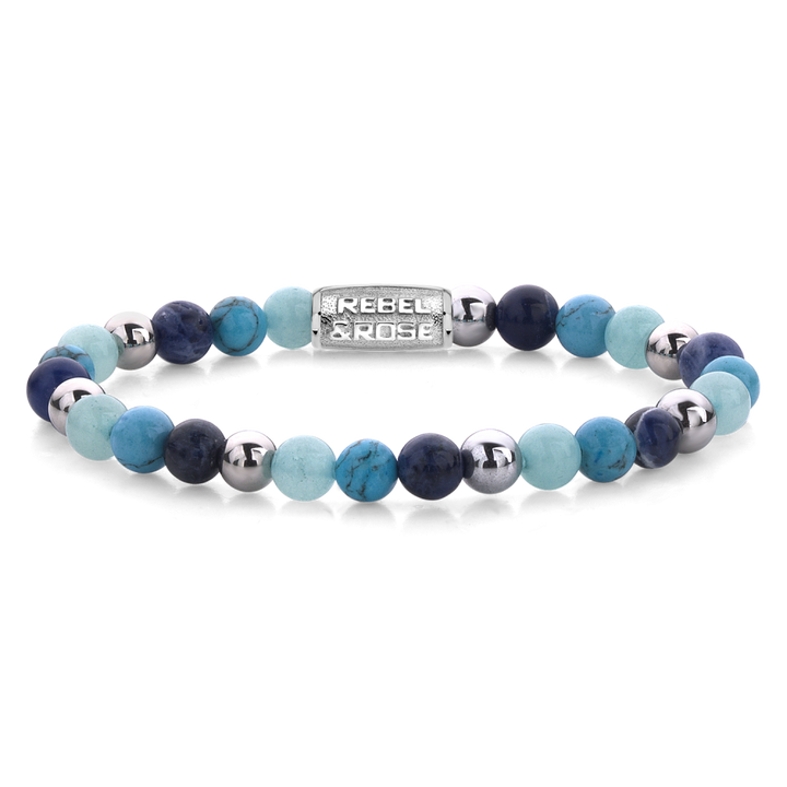 Blue Summer Vibes - 6mm - Kralen Armband Dames