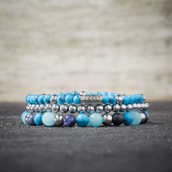 Blue Summer Vibes - 6mm - Kralen Armband Dames