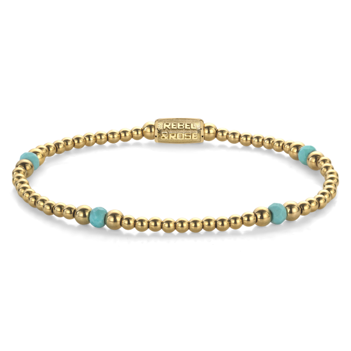 Touch of Turquoise - 4mm - Kralen Armband Dames