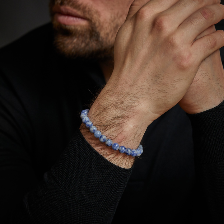 Dutch Delfts Blue - 8mm - Heren Kralen Armband