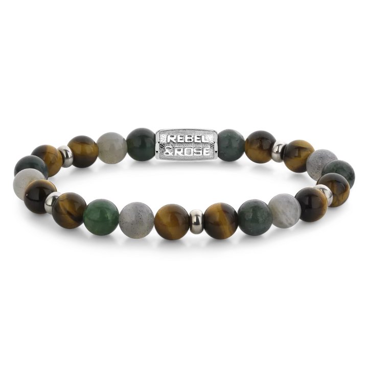 Mountain Forest - 8 mm - Heren Kralen Armband