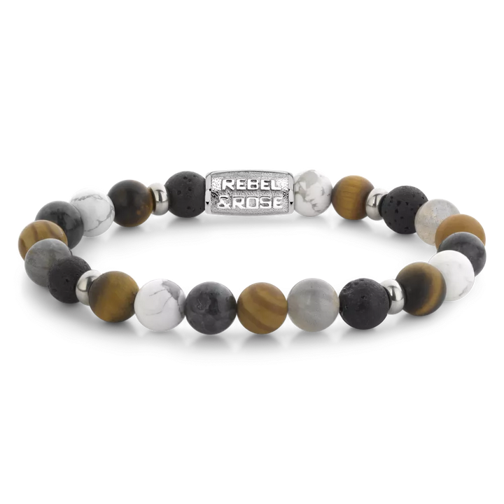 Mountain Cliff - 8mm - Heren Kralen Armband