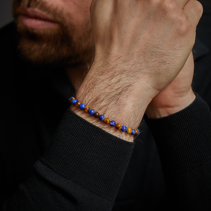 Mix Tiger Lapis - 6mm - Kralen Armband Heren