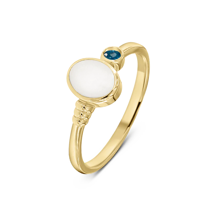 Elisha | Ash Ring Gold