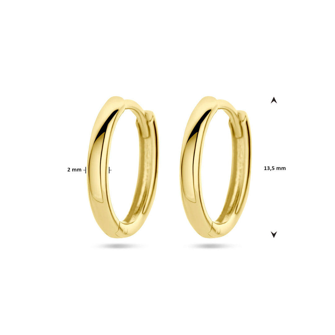 drop earrings 14K yellow gold
