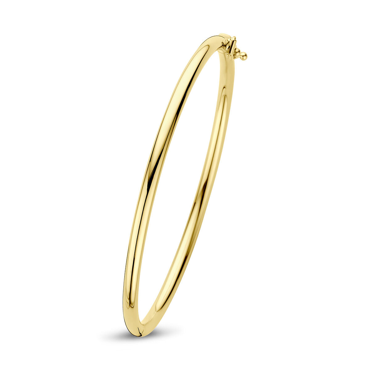 bangle hinge round tube 14K yellow gold